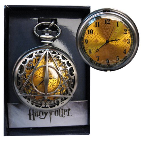 Harry Potter Deathly Hallows Filigree Pocket Watch